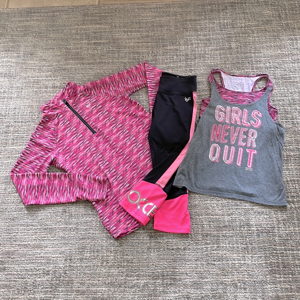 Girls Size 12 Justice Athletic Bundle
